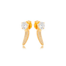 Brinco Ear Cuff com Cristais